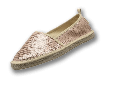 Espadrilles Pink Gold Slider